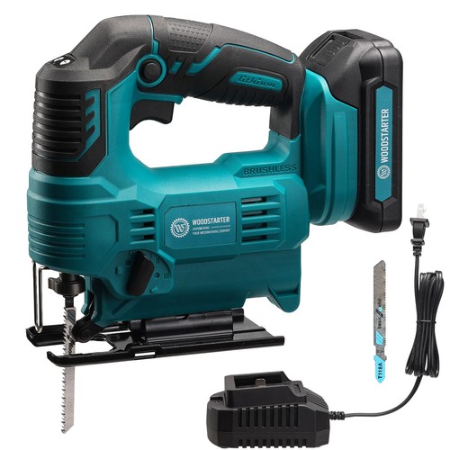 Cordless jig saw with - saw,